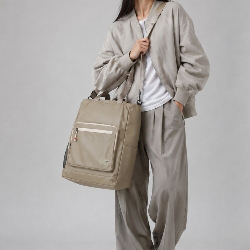 HEX Khaki/Tan Oversized Surf Suitcase Crossbody Bag/Backpack